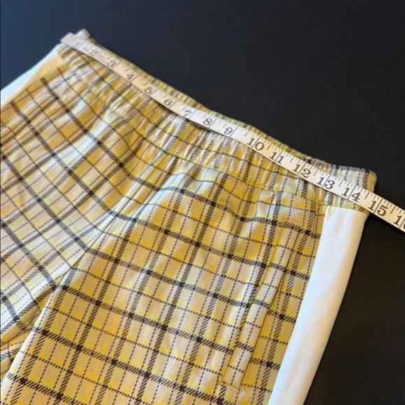 Tory Burch Tory Sport plaid Golf pants, yellow, size 4. NWOT - Picture 4 of 16